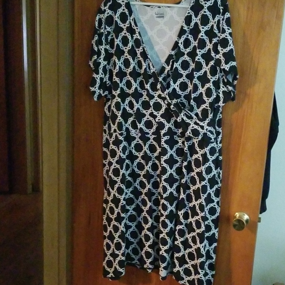 Faux wrap dress